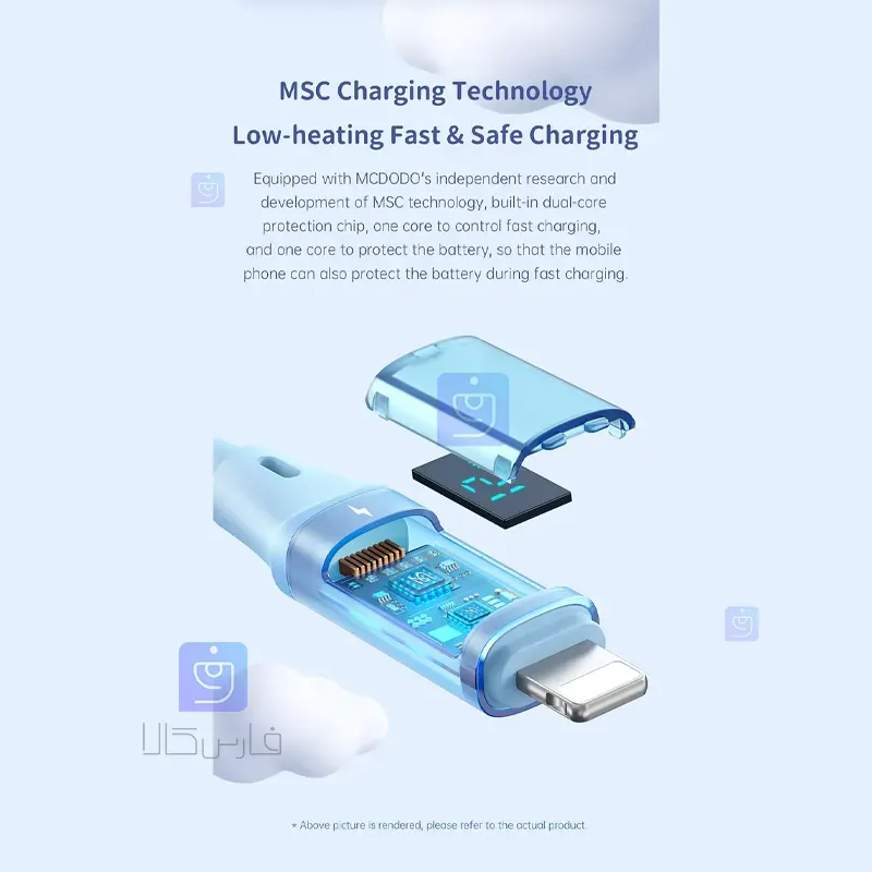 کابل شارژ سریع لایتنینگ 3 آمپر مک‌دودو CA-191 | فارس کالا