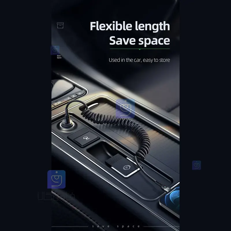 کابل شارژ فنری تایپ سی به لایتنینگ 36 واتی مکدودو مدل MCDODO CA-1960 MCDODO CA 1960 Type C to Lightning Spring Charging Cable 1 4 کابل شارژ فنری تایپسی به لایتنینگ مکدودو CA-1960 | فارس کالا