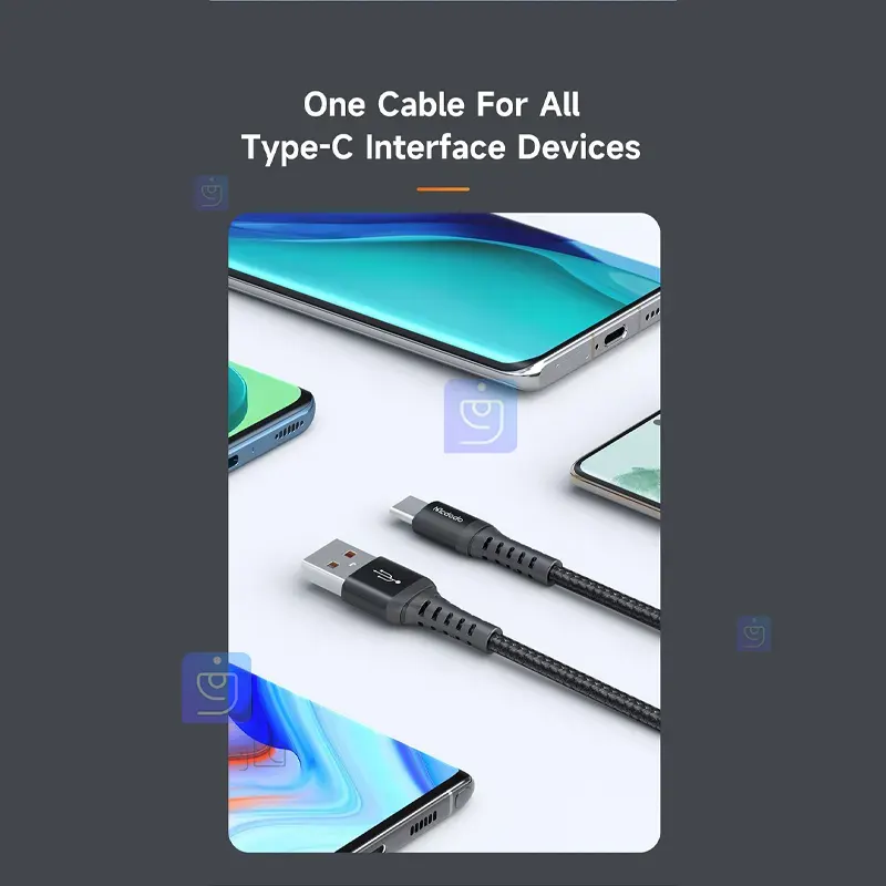 کابل شارژ سریع USB به تایپ سی مدل MCDODO CA-2271 MCDODO CA 2271 USB to Type C Fast Charging Cable 1 10 کابل شارژ سریع USB-A به Type-C مکدودو CA-2271 | فارس کالا
