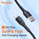 کابل شارژ سریع USB به تایپ سی مدل MCDODO CA-2271