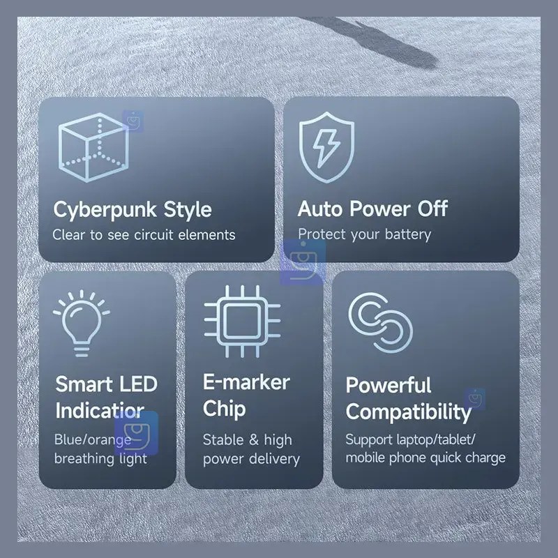 کابل شارژ سریع تایپ سی به تایپ سی 100 واتی مک دودو مدل MCDODO CA-2841 MCDODO CA 2841 100W Type C Fast Charging Cable 11 کابل شارژ هوشمند تایپ سی 100 وات مکدودو CA‑2841 | فارس کالا