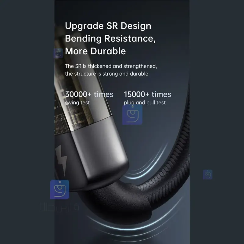 کابل شارژ سریع تایپ سی به تایپ سی 100 واتی مک دودو مدل MCDODO CA-2841 MCDODO CA 2841 100W Type C Fast Charging Cable 2 کابل شارژ هوشمند تایپ سی 100 وات مکدودو CA‑2841 | فارس کالا