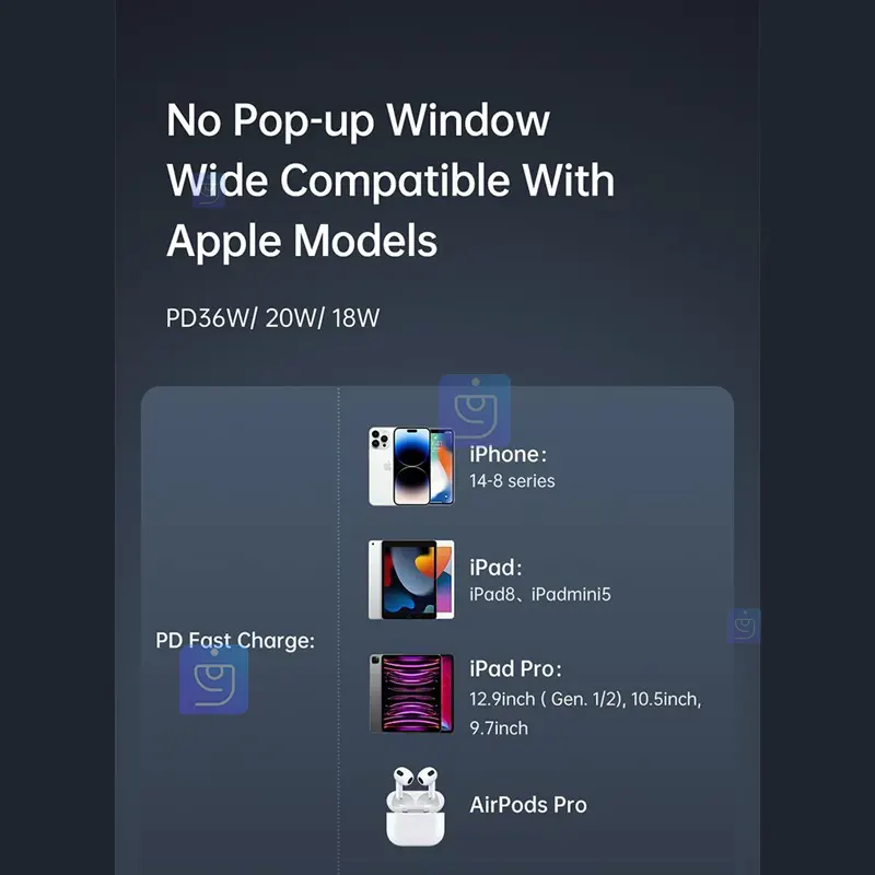 کابل شارژ هوشمند تایپ سی به لایتنینگ 36 واتی مکدودو مدل MCDODO CA-3161 MCDODO CA 3161 Type C to Lightning Smart Charging Cable 17 کابل شارژ Type-C به لایتنینگ 36W مکدودو CA-3161 | فارس کالا