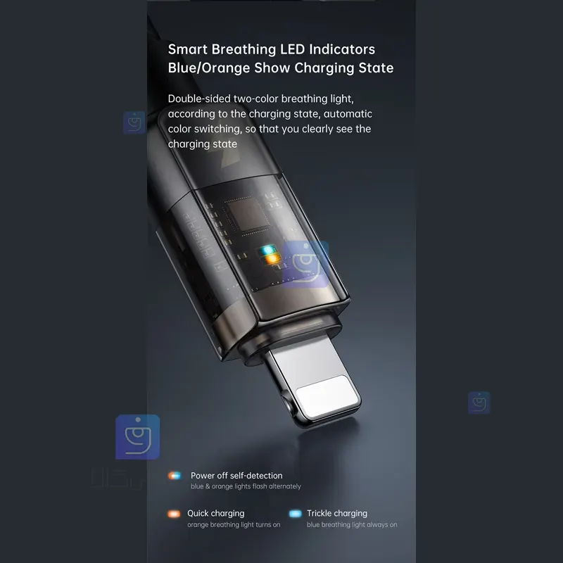 کابل شارژ هوشمند تایپ سی به لایتنینگ 36 واتی مکدودو مدل MCDODO CA-3161 MCDODO CA 3161 Type C to Lightning Smart Charging Cable 8 کابل شارژ هوشمند تایپ سی به لایتنینگ 36 واتی مکدودو مدل MCDODO CA-3161 4