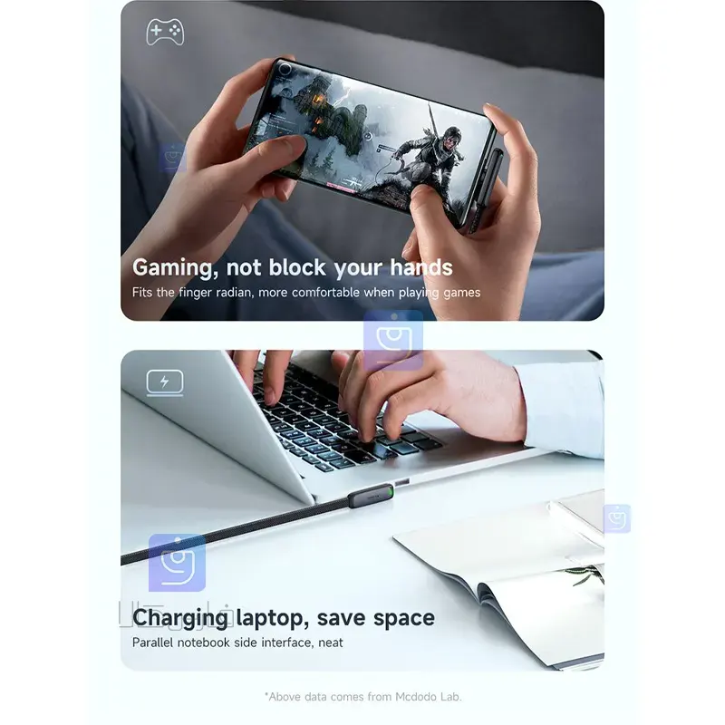 کابل شارژ سریع تایپ‌سی 65W مک‌دودو مدل CA-3360 | فارس کالا