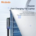 کابل شارژ سریع تایپ سی به تایپ سی 65 وات مدل MCDODO CA-3360