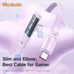 کابل شارژ سریع تایپ سی به لایتنینگ 36 وات مدل MCDODO CA-344