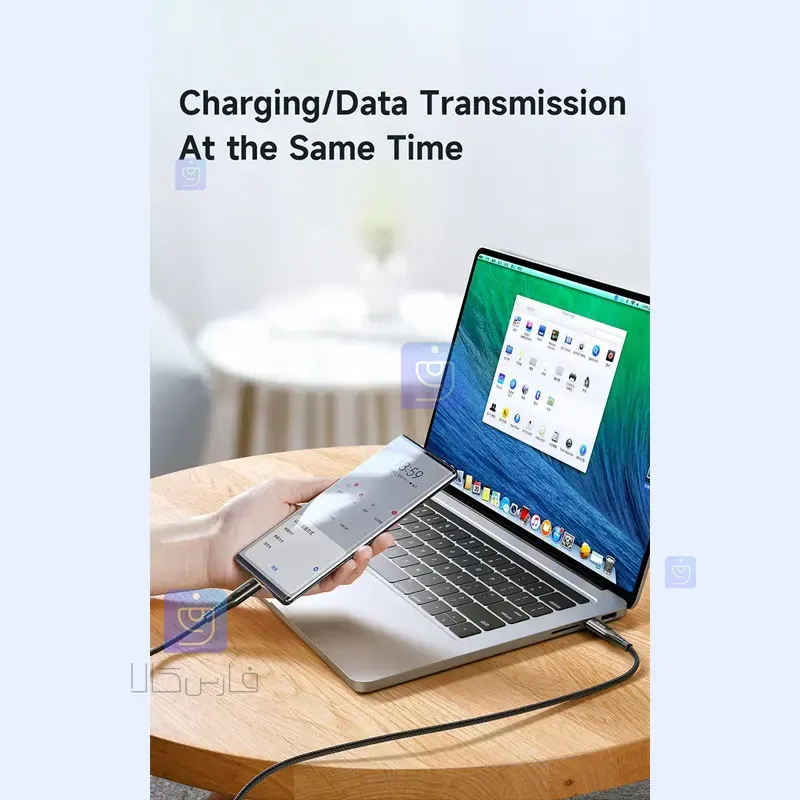 کابل شارژ قطع کن دار تایپ سی به تایپ سی 100 واتی مدل MCDODO CA-3461 MCDODO CA 3461 100W Type C Charging Cable 21 کابل شارژ تایپ سی به تایپ سی مک دودو مدل CA-3461 | فارس کالا