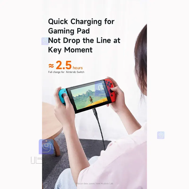 کابل شارژ قطع کن دار تایپ سی به تایپ سی 100 واتی مدل MCDODO CA-3461 MCDODO CA 3461 100W Type C Charging Cable 81 کابل شارژ تایپ سی به تایپ سی مک دودو مدل CA-3461 | فارس کالا