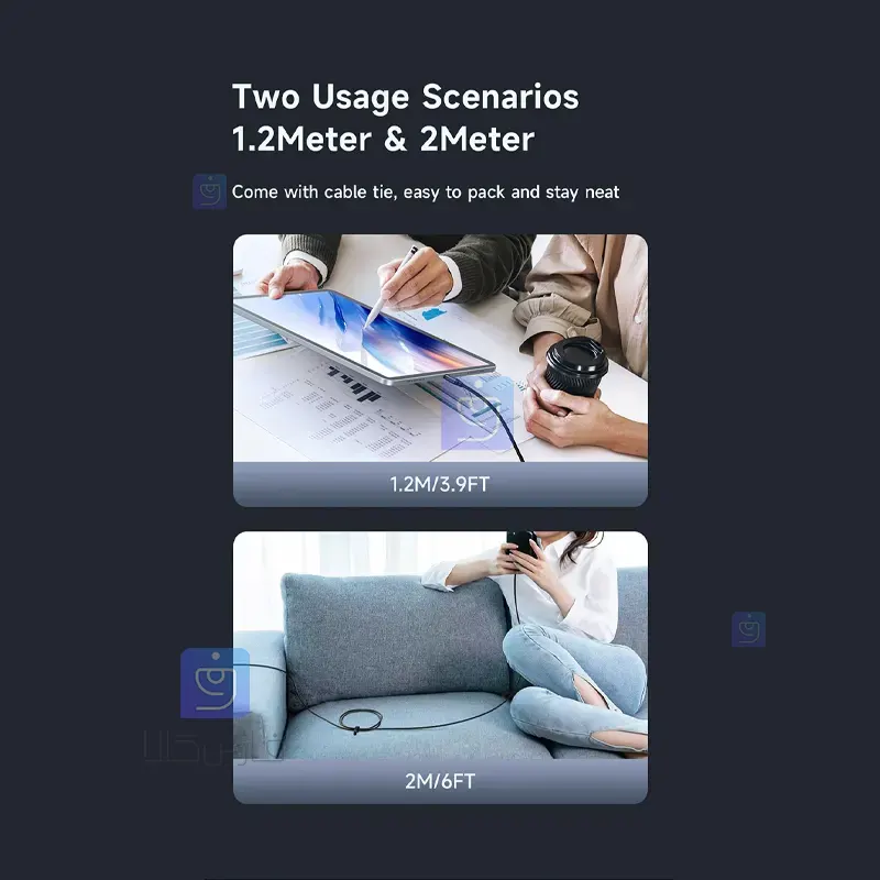 کابل شارژ سریع تایپ سی 240W مک‌دودو مدل CA-3681 | فارس کالا