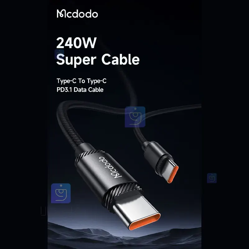 کابل شارژ سریع تایپ سی 240W مک‌دودو مدل CA-3681 | فارس کالا