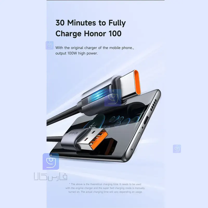 کابل شارژ 100 وات USB به Type-C مک‌دودو CA-5180 | فارس کالا