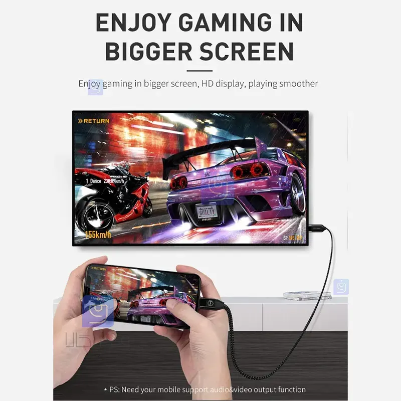 کابل تبدیل انتقال تصویر تايپ سی به HDMI مدل MCDODO CA-5880 MCDODO CA 5880 Type C Video Transmission Conversion Cable 2 کابل انتقال تصویر تایپسی به HDMI مکدودو CA-5880 |فارس کالا