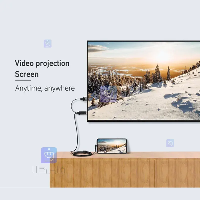 کابل تبدیل انتقال تصویر لایتنینگ به HDMI مدل MCDODO CA-6400 MCDODO CA 6400 Lightning Video Transmission Conversion Cable 7 کابل تبدیل لایتنینگ به HDMI مکدودو مدل CA-6400 | فارس کالا