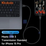 کابل شارژ و انتقال تصویر 100 واتی دو سر تایپ سی مدل MCDODO CA-7132