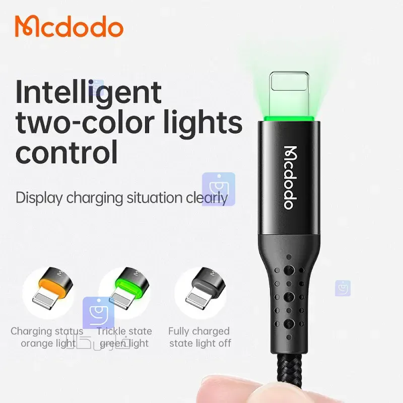 کابل شارژ سریع هوشمند لایتنینگ مکدودو مدل MCDODO CA-7410 MCDODO CA 7410 Smart Lightning Fast Charging Cable 5 کابل شارژ سریع هوشمند لایتنینگ مکدودو مدل MCDODO CA-7410 1
