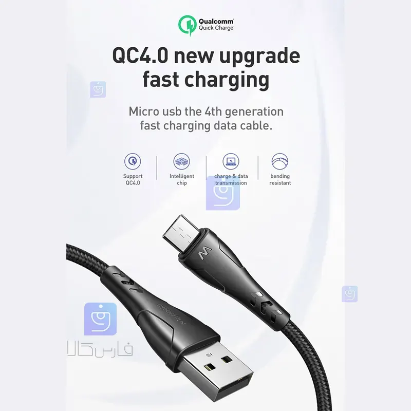 کابل شارژ و انتقال داده میکرو USB مکدودو مدل MCDODO CA-7451 MCDODO CA 7451 Micro USB Charging and Data Transfer Cable 1 1 کابل شارژ و انتقال داده میکرو USB مکدودو CA-7451 | فارس کالا