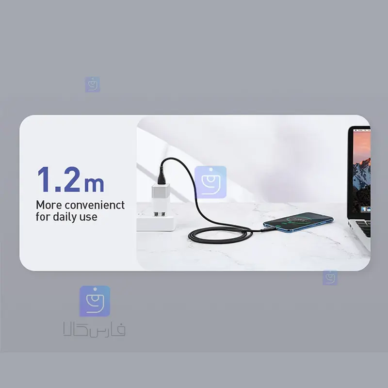 کابل شارژ و انتقال داده USB به تایپ سی مکدودو مدل MCDODO CA-7461 MCDODO CA 7461 charging and data transfer cable 1 2 کابل شارژ USB به تایپ سی مکدودو مدل CA-7461 | فارس کالا