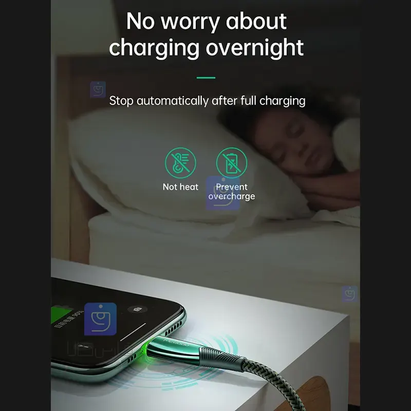 کابل شارژ هوشمند لایتنینگ مکدودو مدل MCDODO CA-8063 با طول 1.8 متر MCDODO CA 8063 Lightning Smart Charging Cable 1 4 کابل شارژ هوشمند لایتنینگ مکدودو مدل CA-8063 | فارس کالا