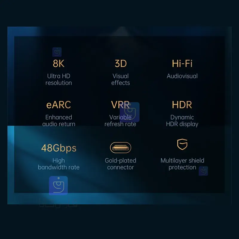 کابل انتقال تصویر HDMI مکدودو مدل MCDODO CA-8430 MCDODO CA 8430 HDMI Video Transmission Cable 2 10 کابل انتقال تصویر HDMI کیفیت 8K مکدودو CA-8430 | فارس کالا