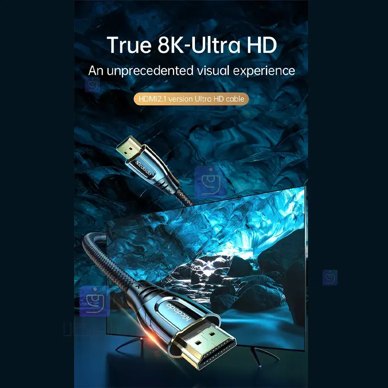 کابل انتقال تصویر HDMI مکدودو مدل MCDODO CA-8430 MCDODO CA 8430 HDMI Video Transmission Cable 2 11 کابل انتقال تصویر HDMI کیفیت 8K مکدودو CA-8430 | فارس کالا