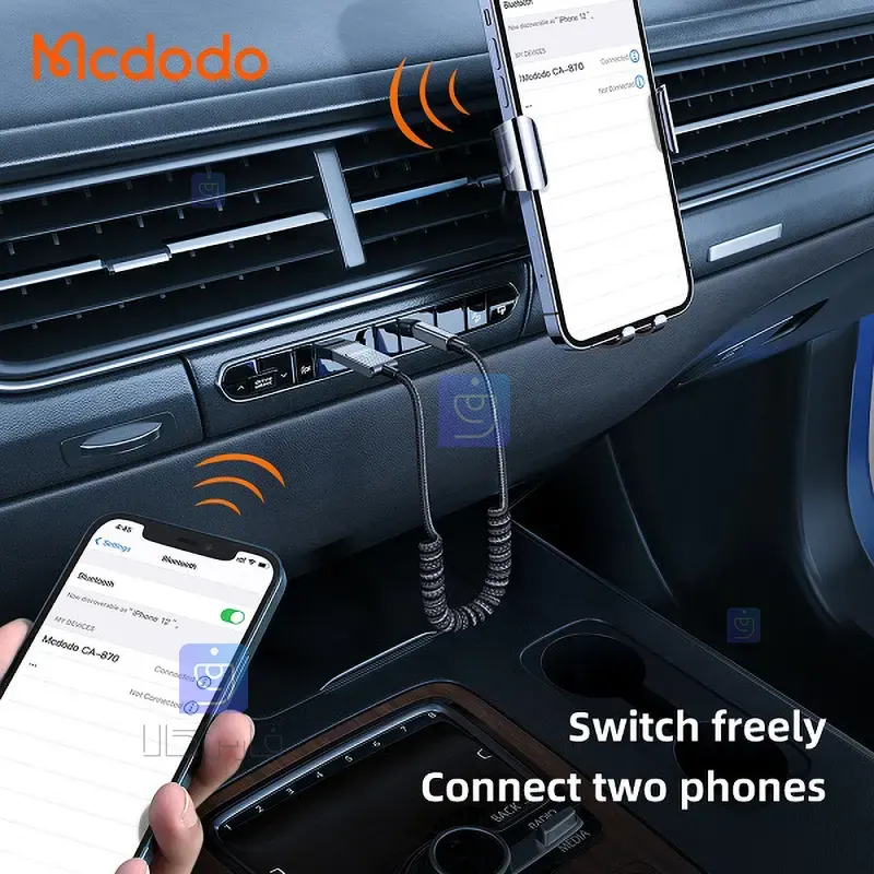 گیرنده صوتی بلوتوثی AUX مکدودو مدل MCDODO CA-8700 MCDODO CA 8700 AUX Bluetooth Audio Receive 2 4 گیرنده صوتی بلوتوثی AUX مکدودو مدل CA-8700 | فارس کالا