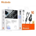 شارژر فندکی 2پورت+2کابل متصل 120وات مدل MCDODO CC-0370