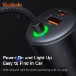 شارژر فندکی 2پورت+2کابل متصل 120وات مدل MCDODO CC-0370