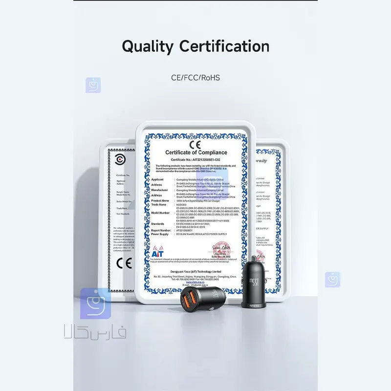شارژر فندکی دو پورت 15.5 وات مک‌دودو CC-2950 | فارس کالا