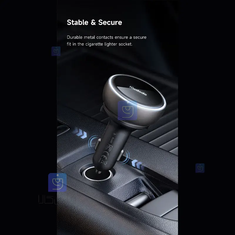 شارژر فندکی 3 پورت 80 وات مک‌دودو CC-4850 | فارس کالا