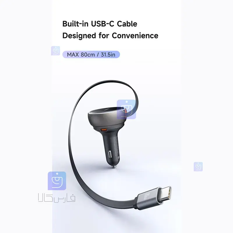 شارژر فندکی 3 پورت 80 وات مک‌دودو CC-4850 | فارس کالا