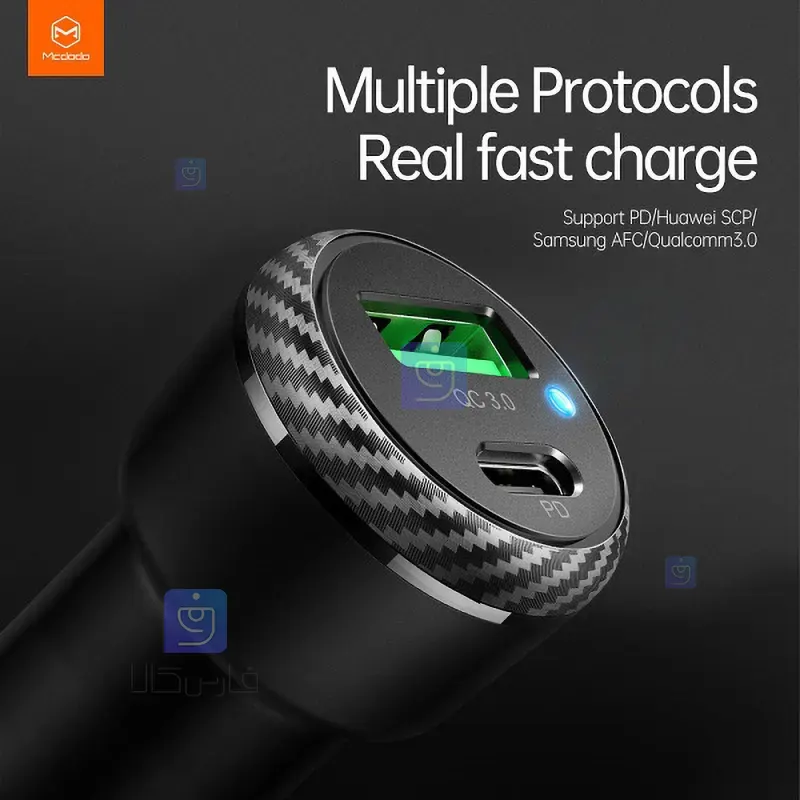 شارژر فندکی 38 واتی مکدودو مدل MCDODO CC-5970 MCDODO CC 5970 38W Cigarette Lighter Charger 3 15 شارژر فندکی 38 واتی مکدودو مدل MCDODO CC-5970
