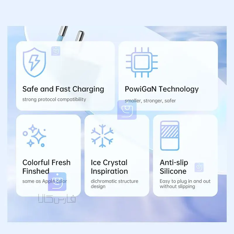 شارژر دیواری مینی 3 پورت 67W مک‌دودو CH-150 GAN5 | فارس کالا