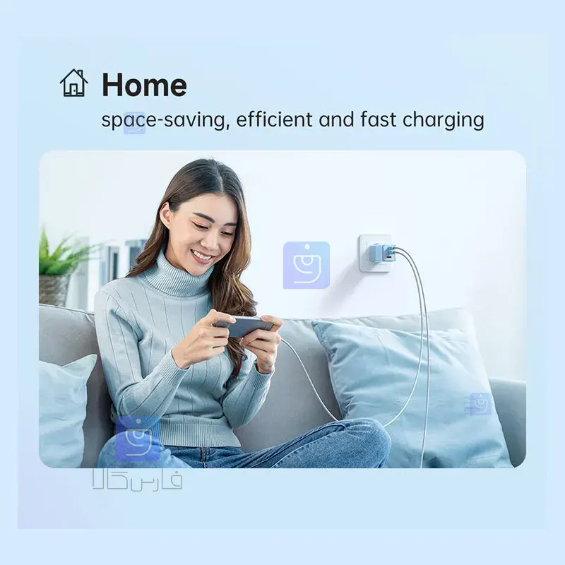 شارژر دیواری مینی 3 پورت 67W مک‌دودو CH-150 GAN5 | فارس کالا