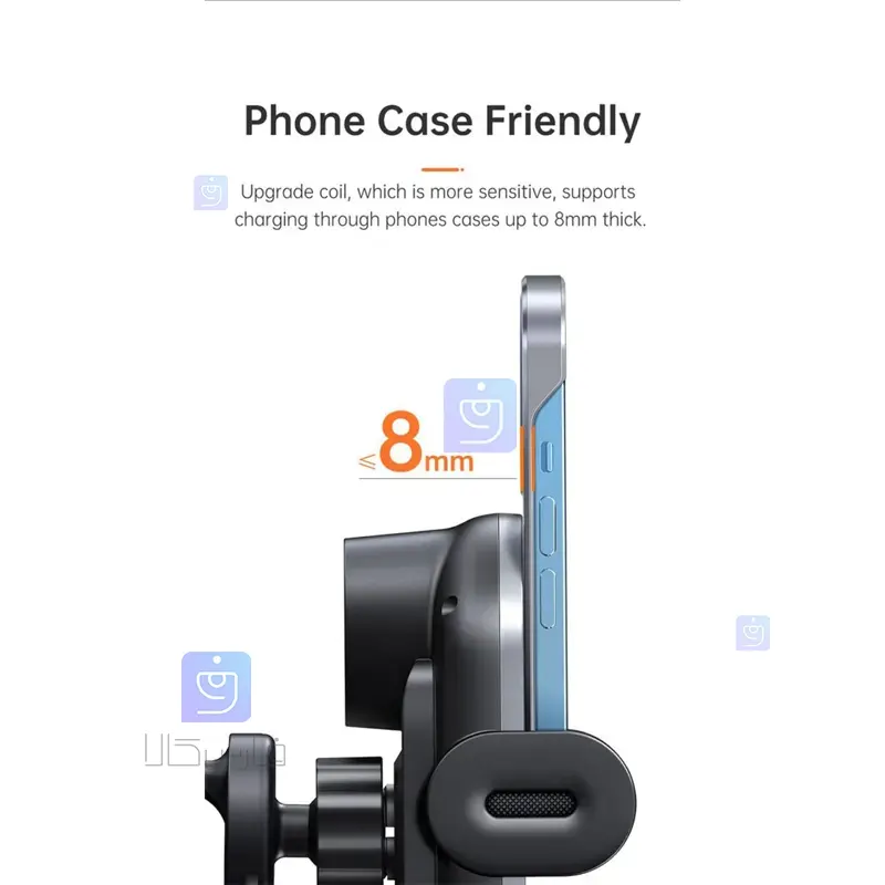 هولدر و شارژر وايرلس مکدودو مدل MCDODO CH-1600 MCDODO CH 1600 Wireless Charger and Holder 1 1 هولدر و شارژر وایرلس مکدودو مدل CH-1600 | فارس کالا