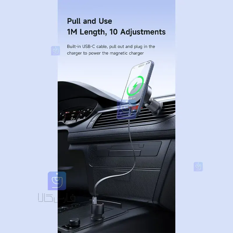 هولدر دریچه کولری+شارژر وایرلس 15 وات مکدودو مدل MCDODO CH-3000 MCDODO CH 3000 Air Conditioner Valve Holder 1 5 هولدر دریچه کولری+شارژر وایرلس مکدودو CH-3000 | فارس کالا