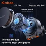 هولدر دریچه کولری+شارژر وایرلس 15 وات مک‌دودو مدل MCDODO CH-3000