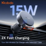 هولدر دریچه کولری+شارژر وایرلس 15 وات مک‌دودو مدل MCDODO CH-3000