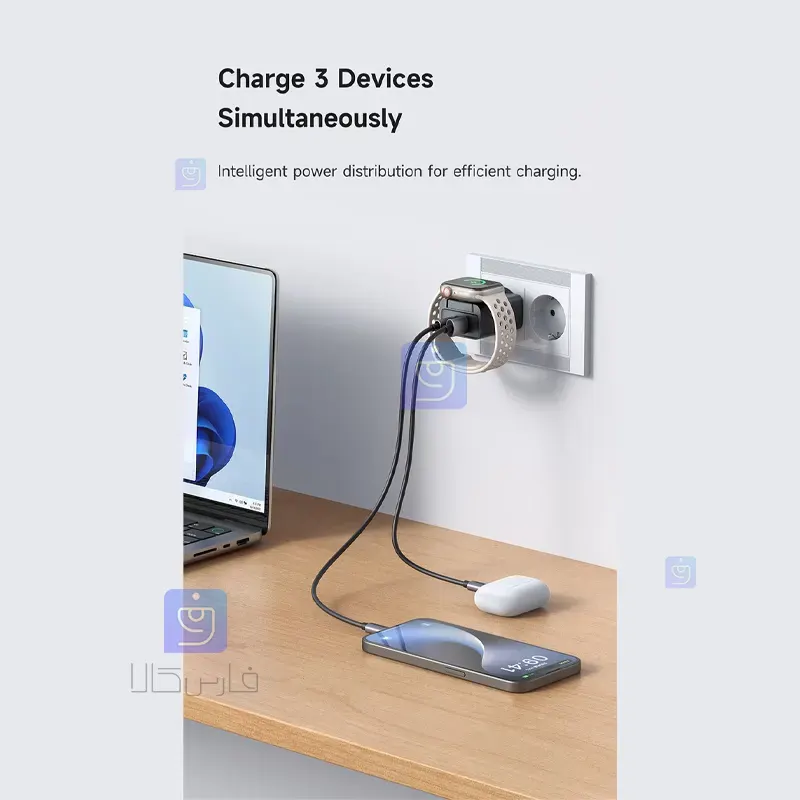 آداپتور شارژ+شارژر وایرلس اپل واچ مک‌دودو CH-3700 |فارس کالا