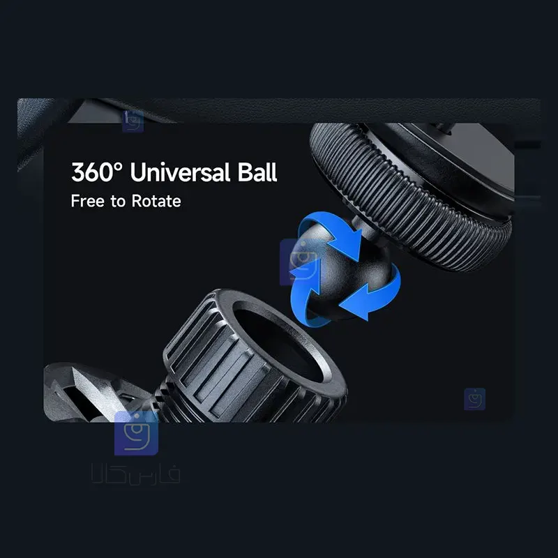 هولدر دریچه کولری+شارژر وایرلس 15وات مدل MCDODO CH-5120 MCDODO CH 5120 Air Conditioner Vent Holder Wireless Charger 15 هولدر دریچه کولری و شارژر وایرلس مکدودو CH-5120 | فارس کالا