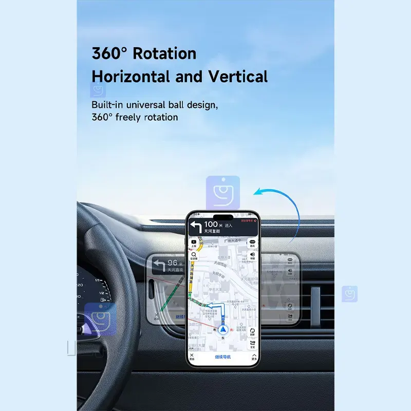 هولدر دریچه کولری+شارژر وایرلس 15وات مدل MCDODO CH-5120 MCDODO CH 5120 Air Conditioner Vent Holder Wireless Charger 16 هولدر دریچه کولری و شارژر وایرلس مکدودو CH-5120 | فارس کالا