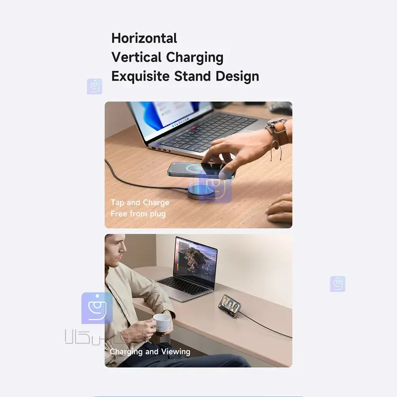 استند شارژر وایرلس 15 وات مگنتی مک‌دودو CH-5500 | فارس کالا