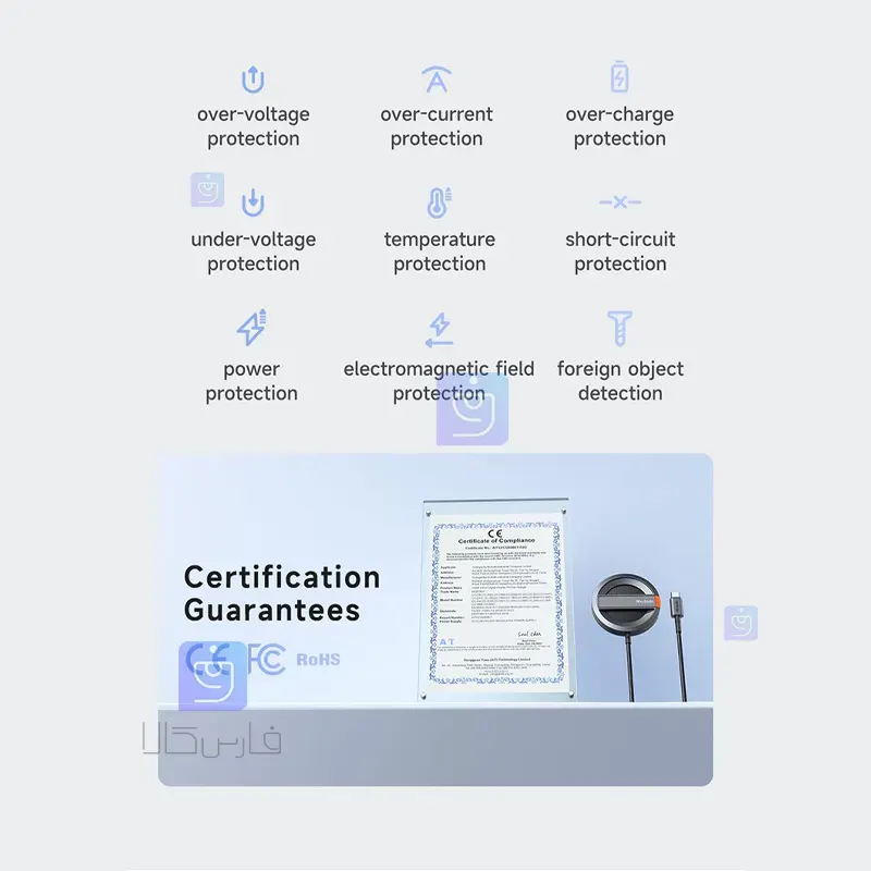 استند شارژر وایرلس 15 وات مگنتی مک‌دودو CH-5500 | فارس کالا