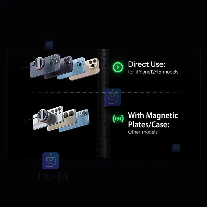 استند شارژر وایرلس 15 وات مگنتی مک‌دودو CH-5500 | فارس کالا