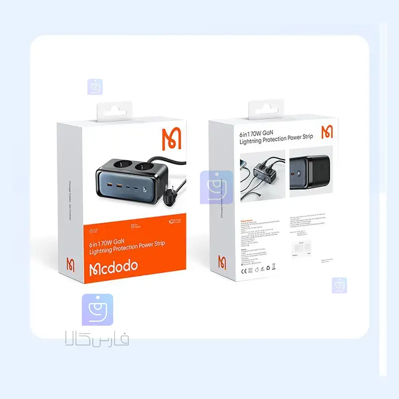 آداپتور و چندراهی شارژ 70 وات مک‌دودو CH-4610 | فارس کالا