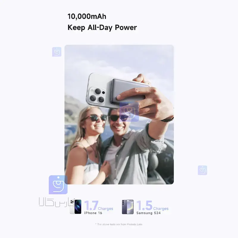 پاوربانک وایرلس 20 وات 10000mAhمک‌دودو MC-465 | فارس کالا