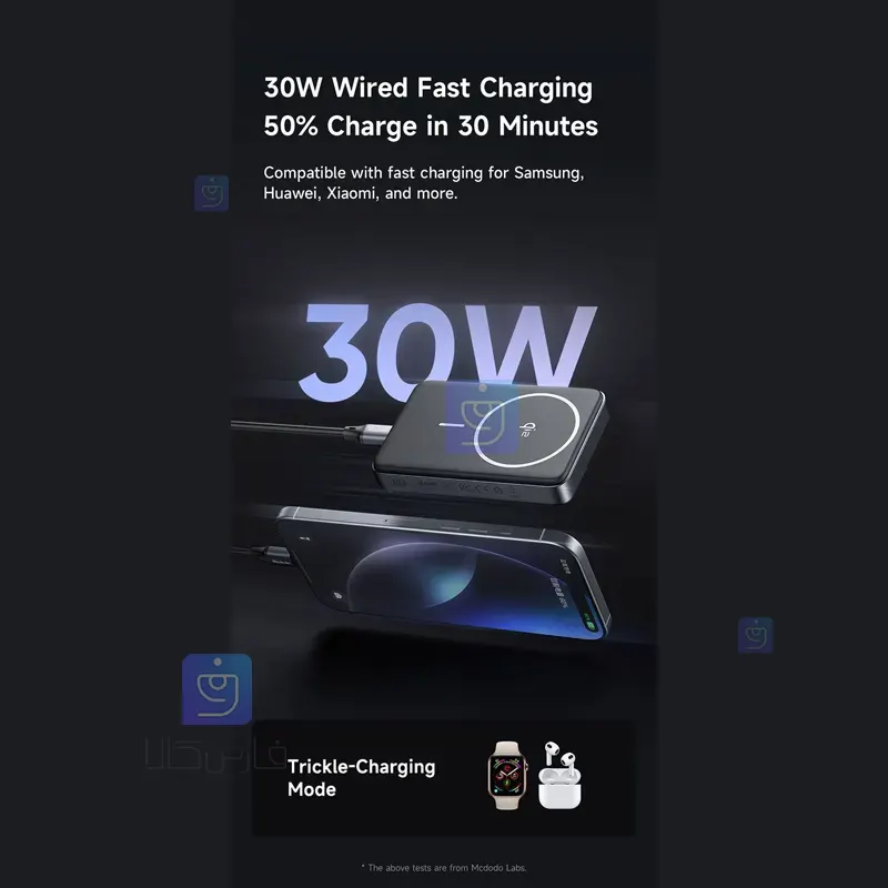 پاوربانک MagSafe مک‌دودو MC-781 | وایرلس 30 وات | فارس کالا