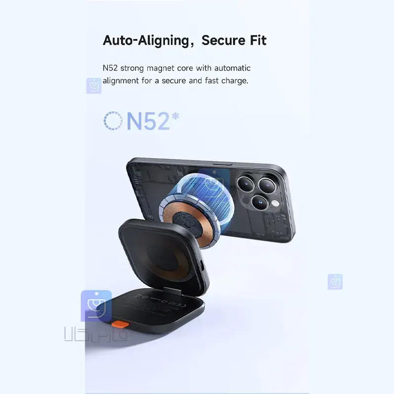 شارژر وایرلس تاشو 2 کاره مدل Mcdodo CH-2160 Mcdodo CH 2160 Folding Wireless Charger 1 7 شارژر وایرلس تاشو 2 کاره 15 وات مکدودو CH-2160 | فارس کالا