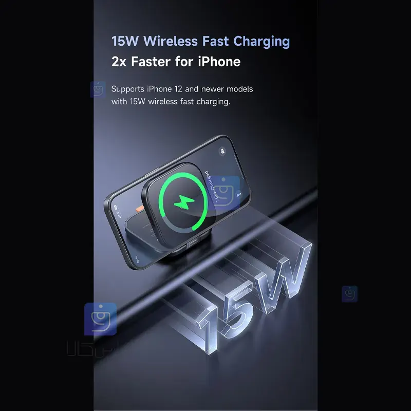 شارژر وایرلس تاشو 2 کاره مدل Mcdodo CH-2160 Mcdodo CH 2160 Folding Wireless Charger 1 8 شارژر وایرلس تاشو 2 کاره 15 وات مکدودو CH-2160 | فارس کالا