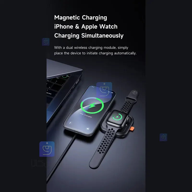 شارژر وایرلس تاشو 2 کاره مدل Mcdodo CH-2160 Mcdodo CH 2160 Folding Wireless Charger 1 9 شارژر وایرلس تاشو 2 کاره 15 وات مکدودو CH-2160 | فارس کالا